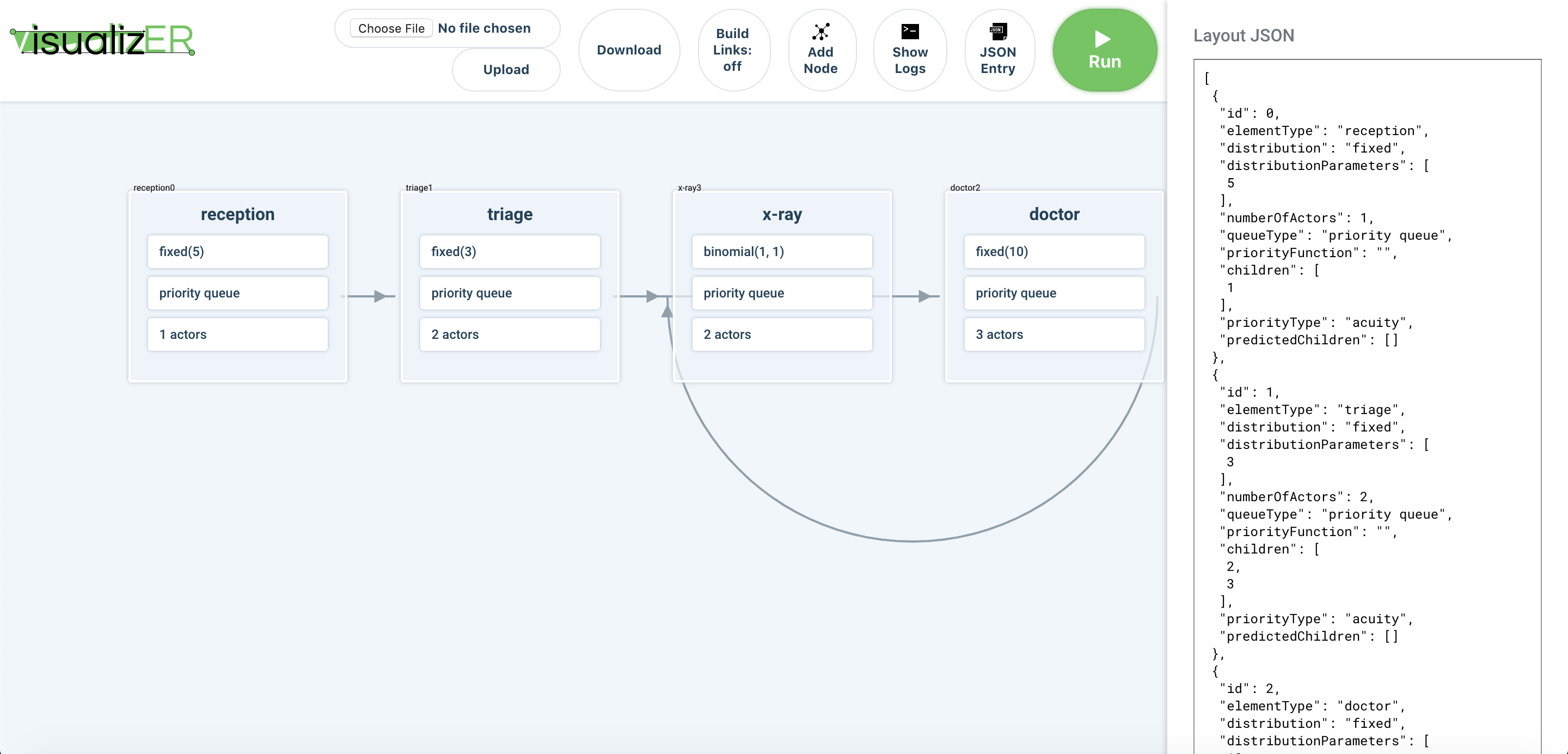 JSON entry field