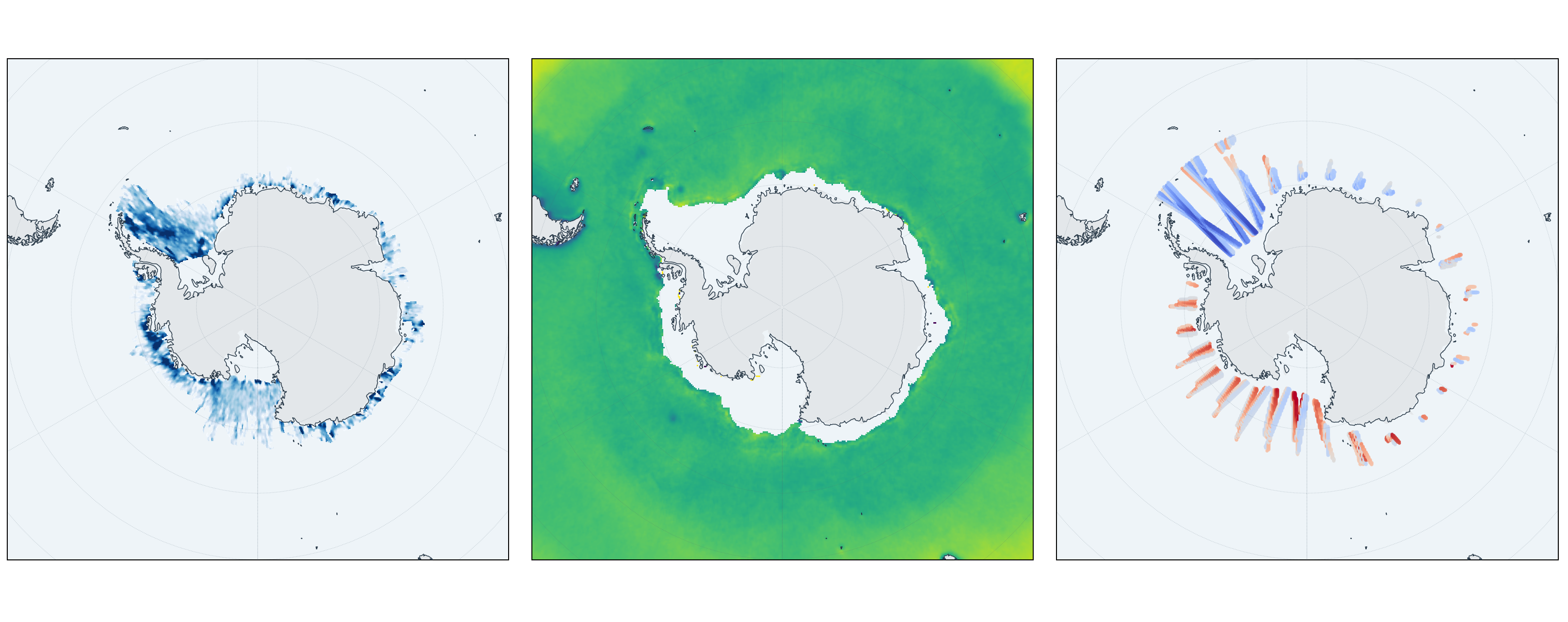 Antarctic sea-ice and ocean-surface data