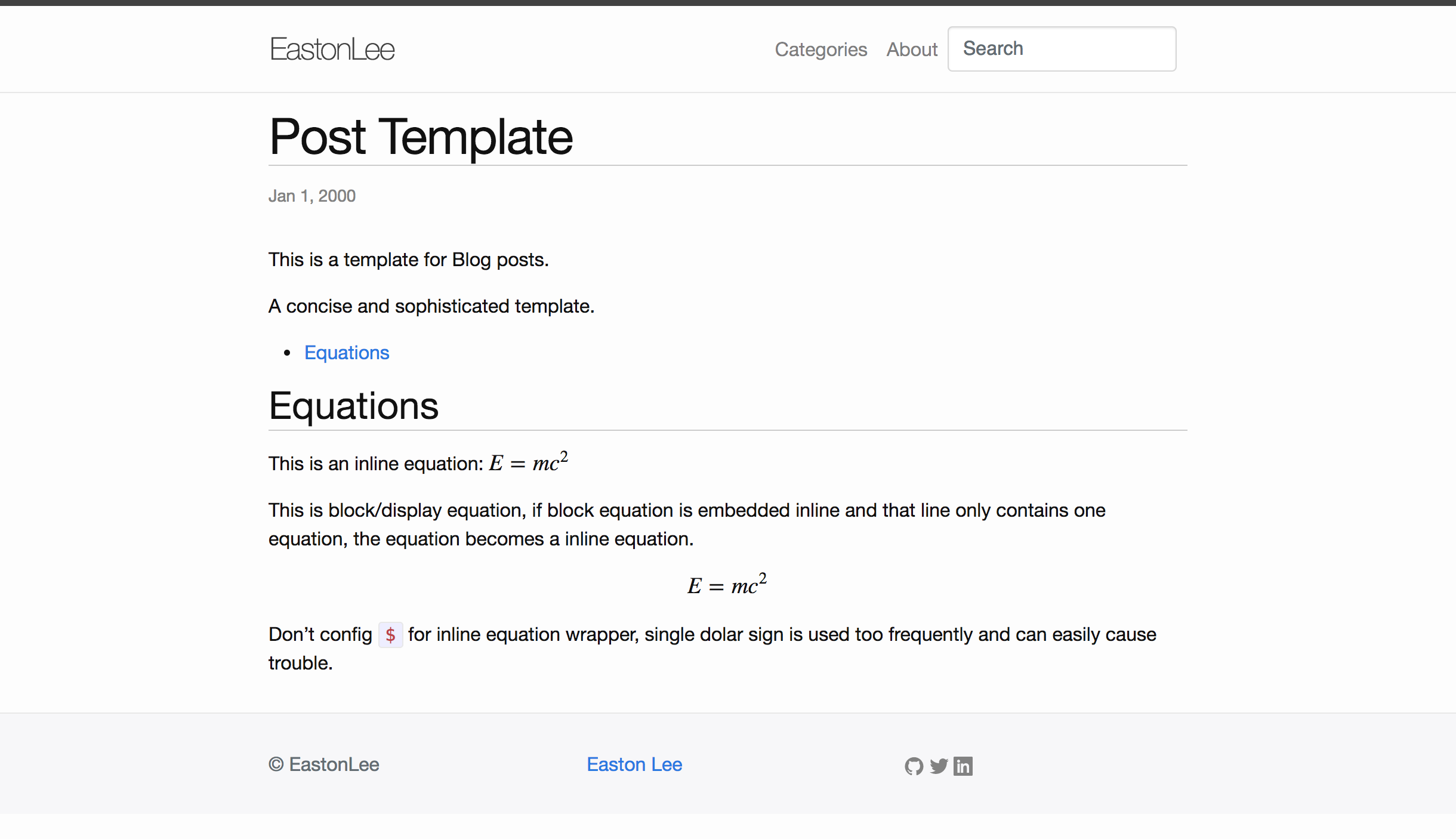 The Post Template in Jekyll-BootStrap4-Minima