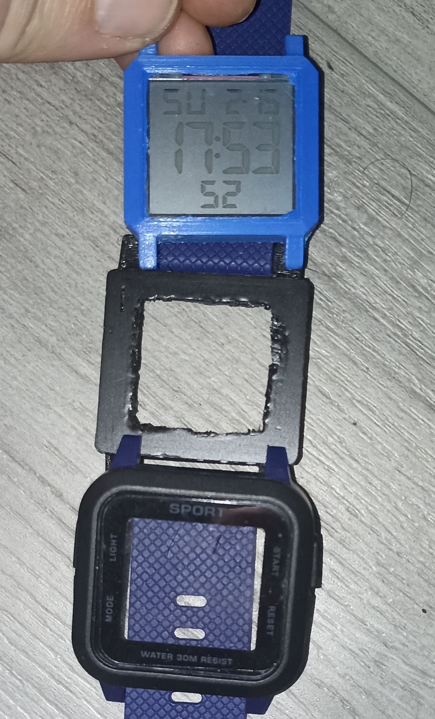 digital watch CAD design 3D print