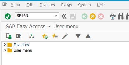 SAP NetWeaver user interface