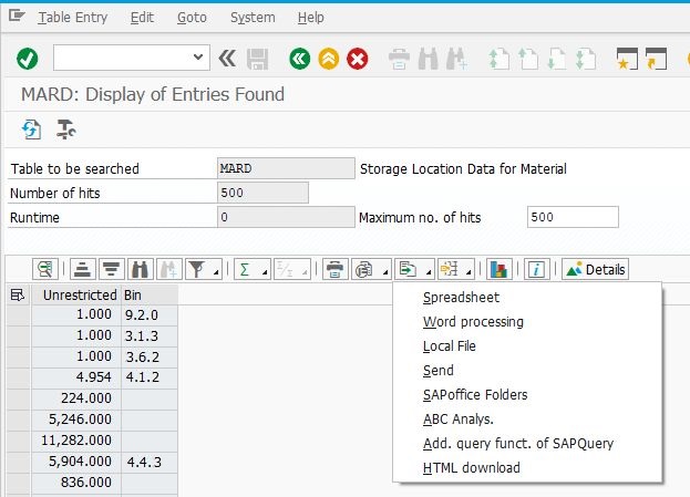 SAP NetWeaver user interface