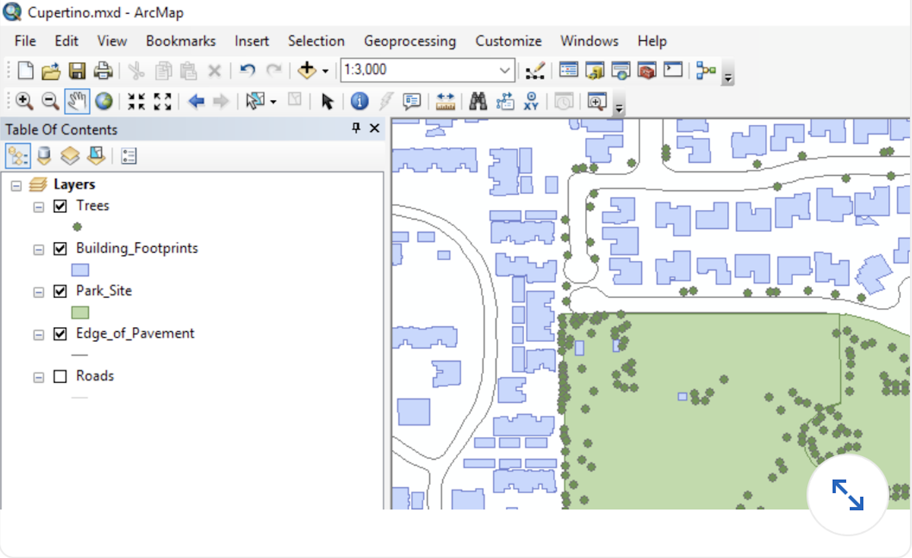 Which Layer in this map is currently not visible in the data frame?