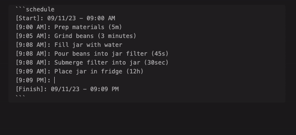 Both autofill and pretty preview demo gif