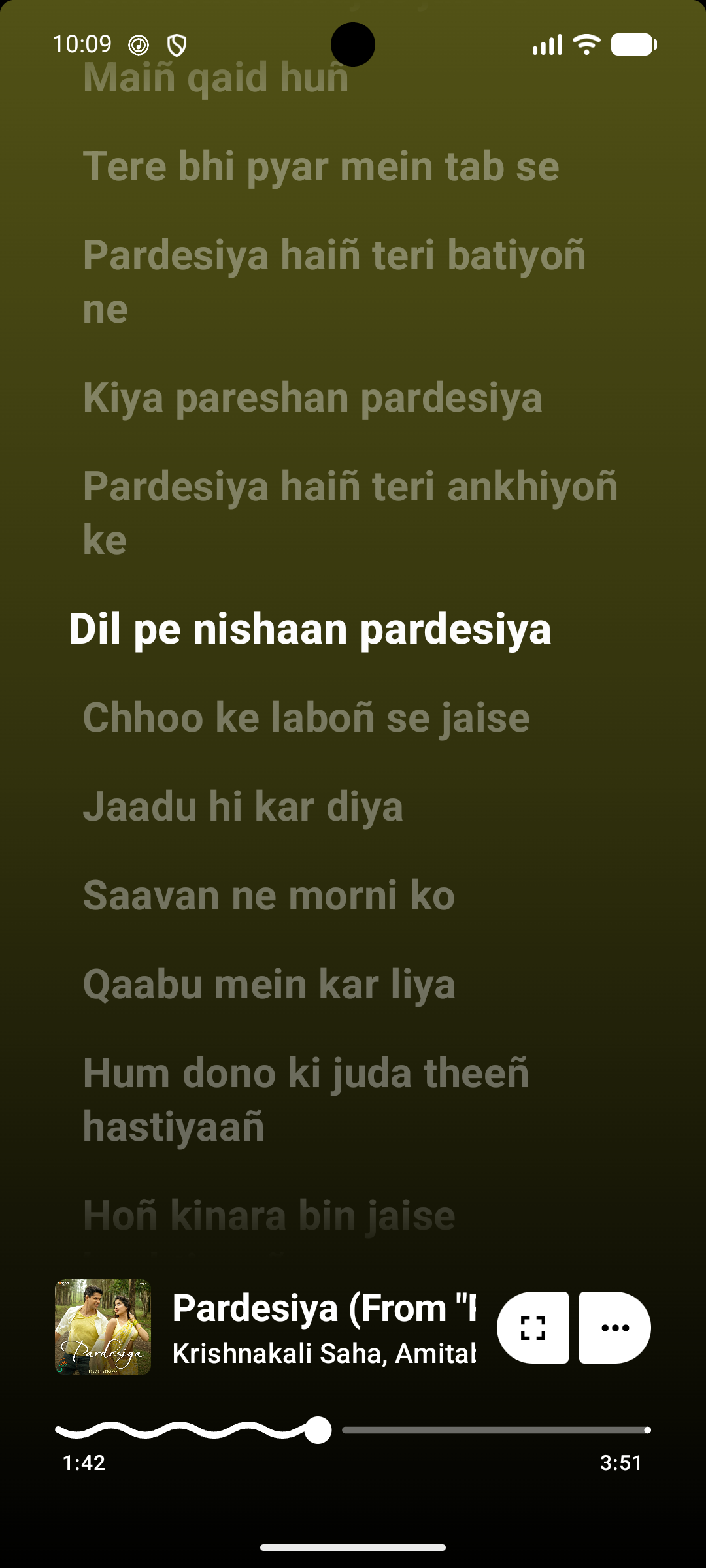 Synchronized Lyrics