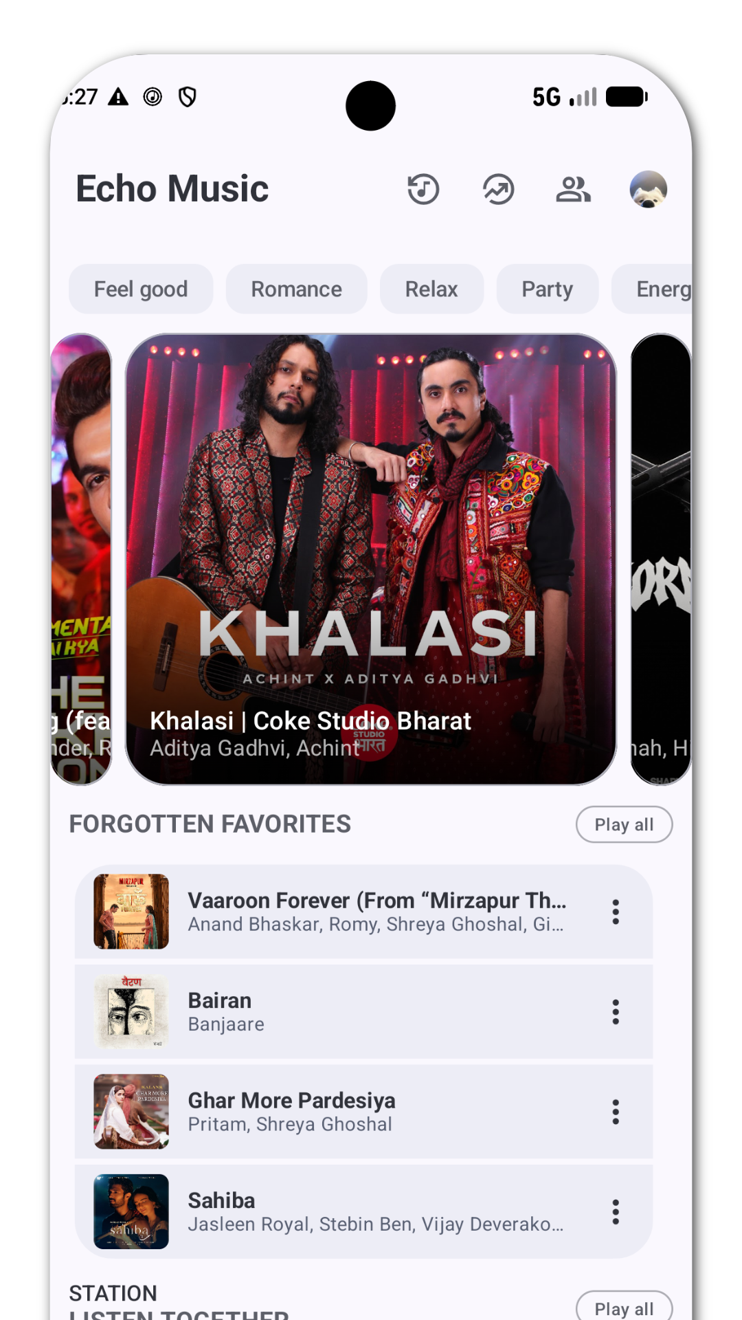 Home Screen