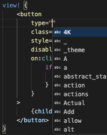 Leptos view! code completion doesn't work correctly