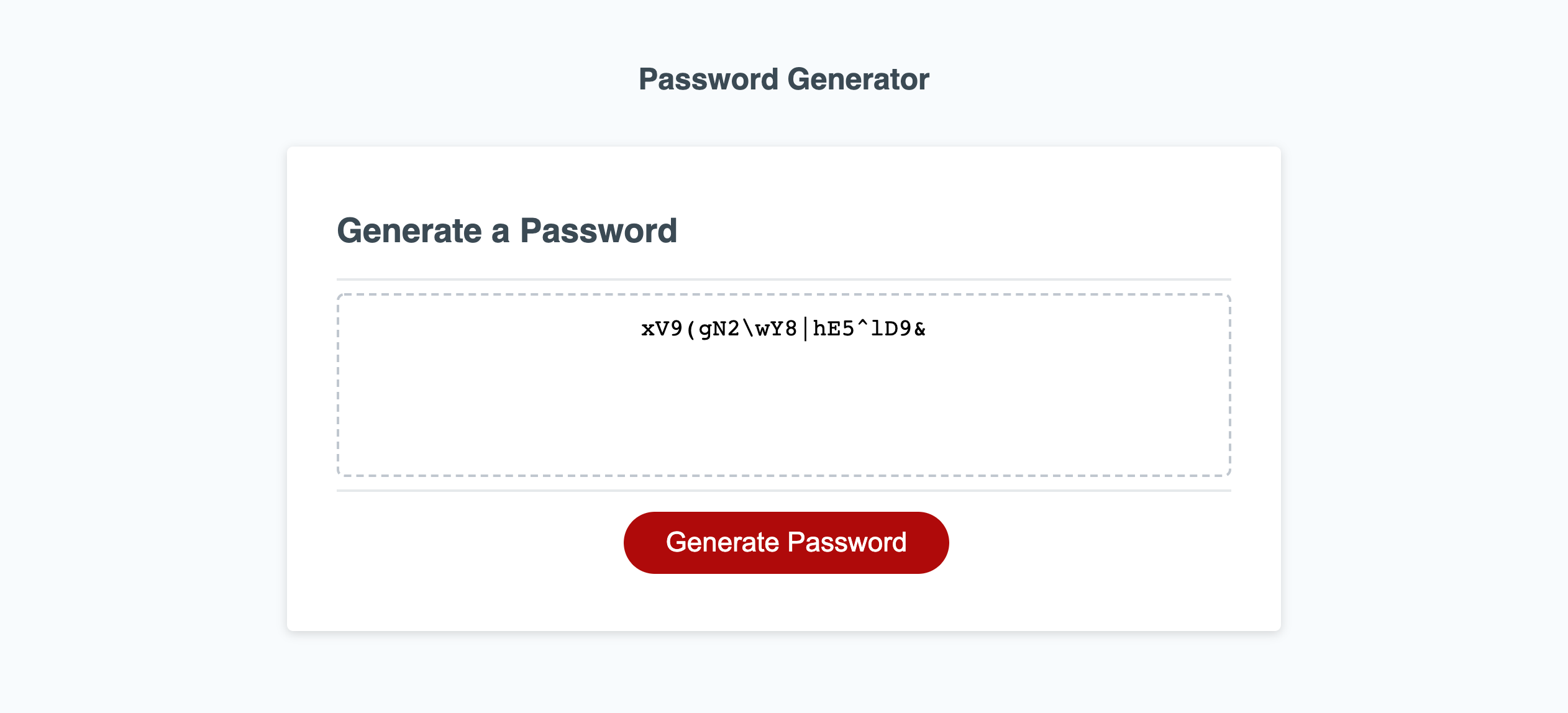 Password Generator