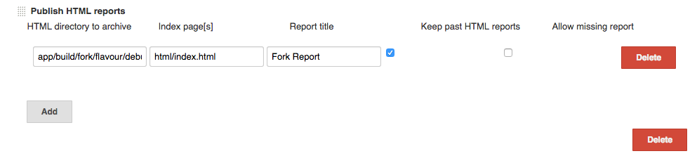 Fork HTML reports archiving