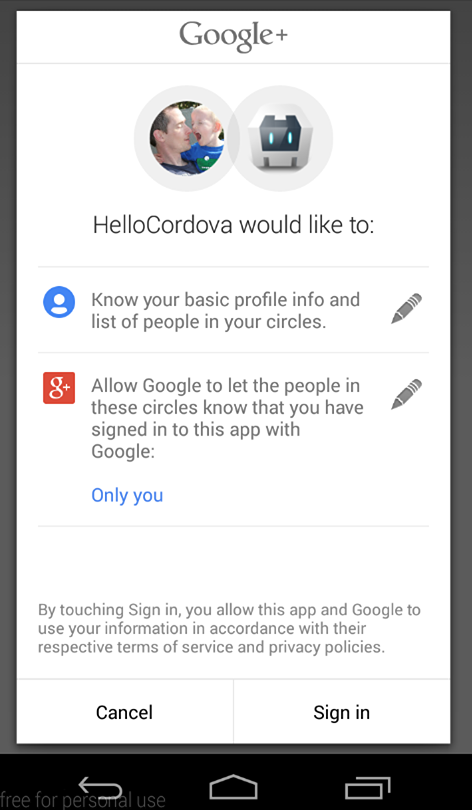 fluid app google login