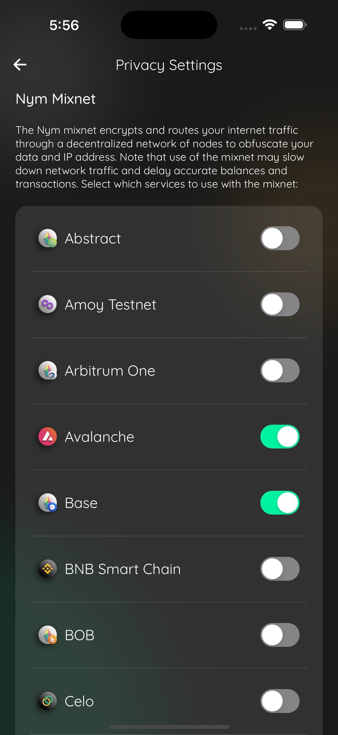 agent proof 1216608079766867 01 nym avax base enabled