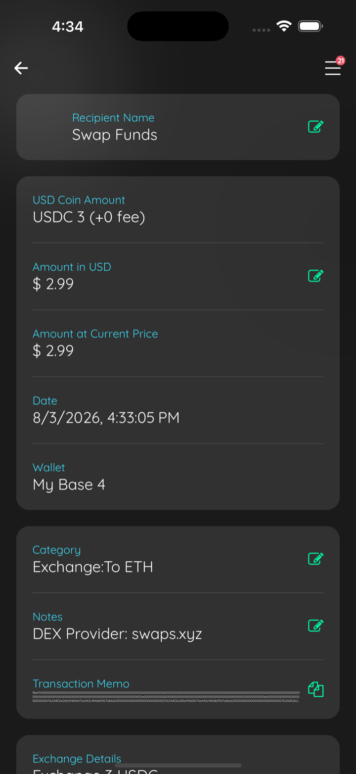 tx details