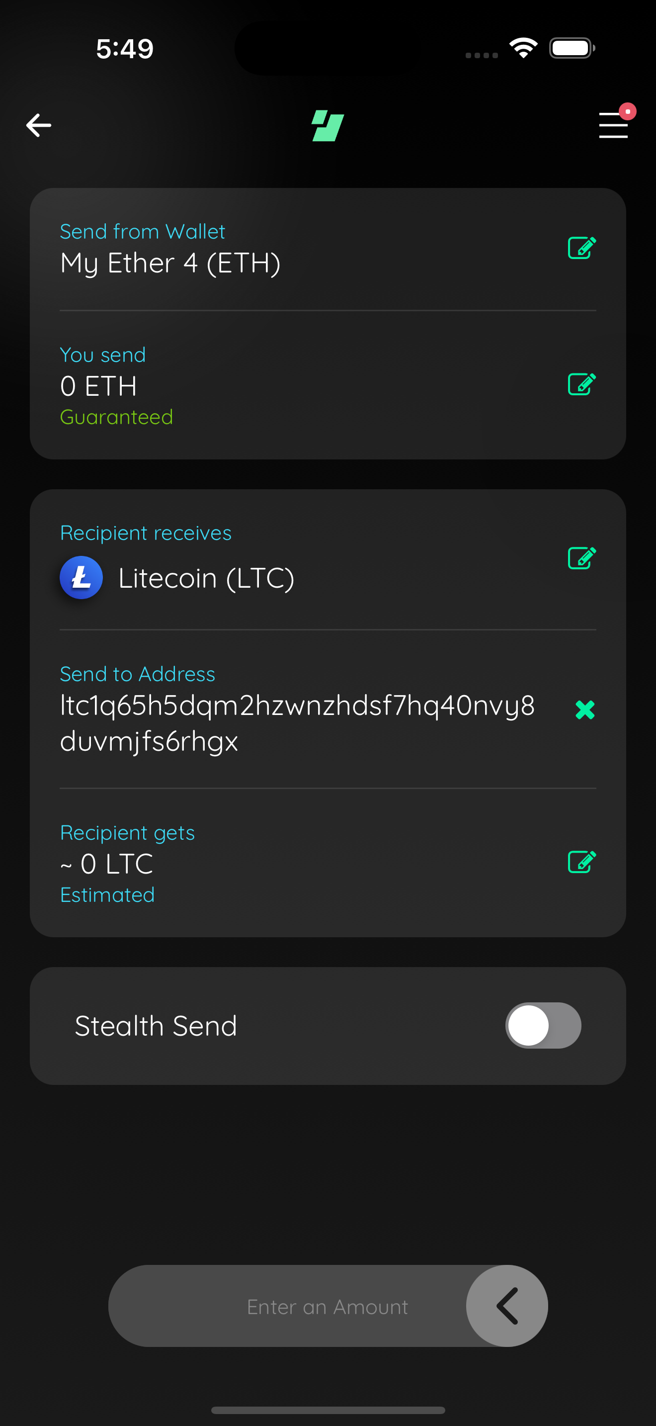 paste detected litecoin