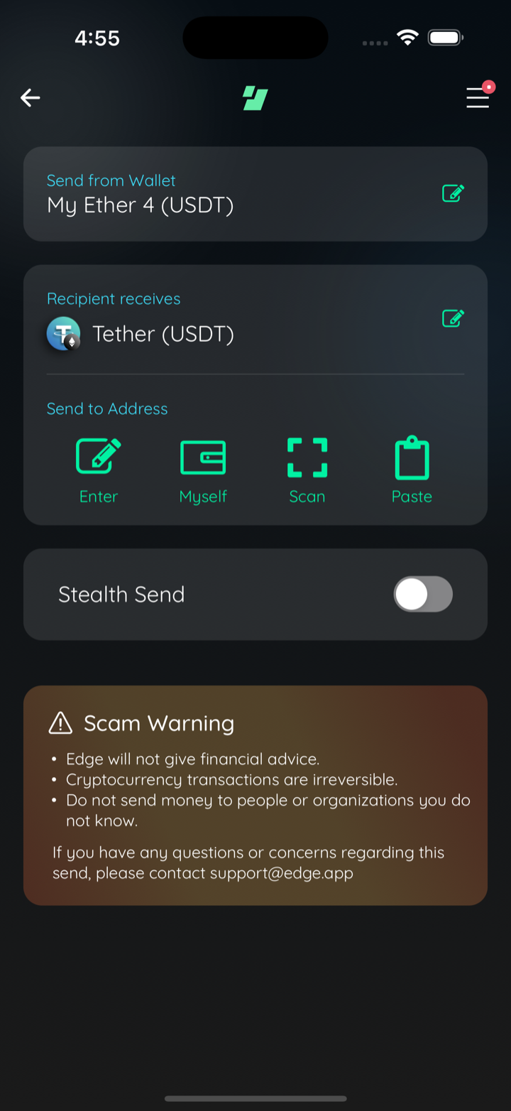 plain send names source token