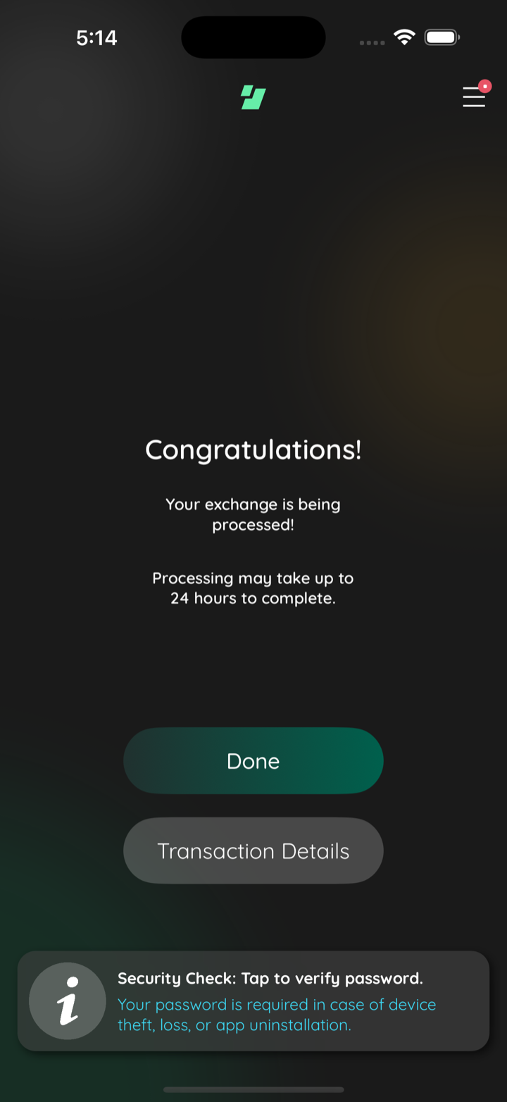 stealth send success