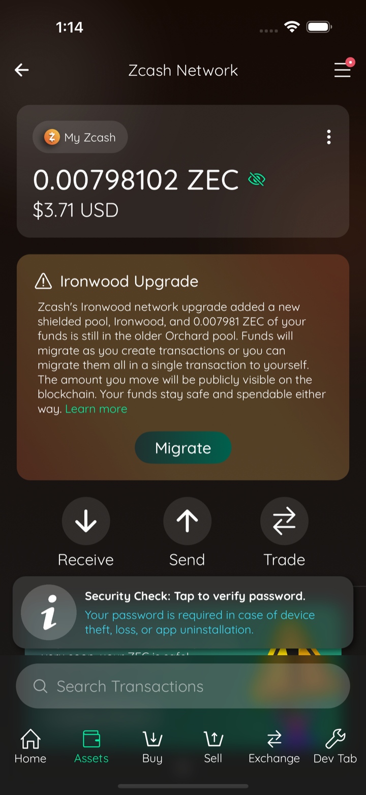 migration card detected