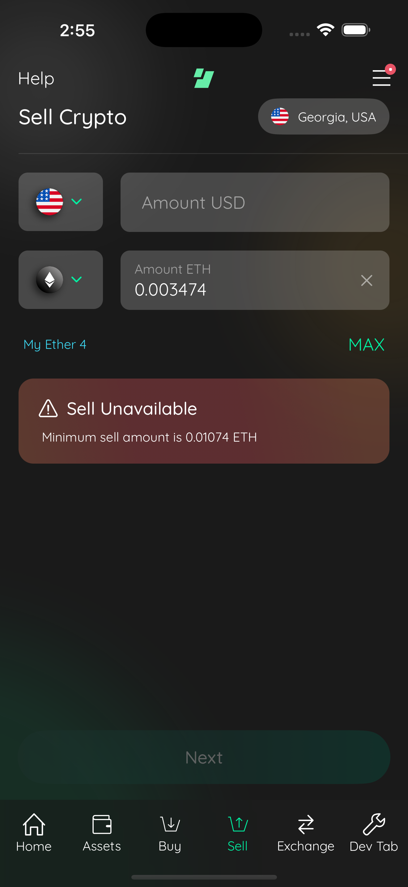 sellmax crypto is max not fiat