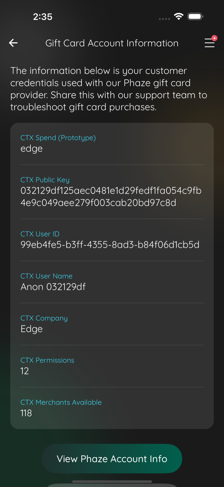 ctx persisted after relaunch