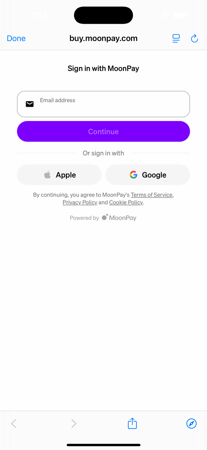 safari widget fallback bound