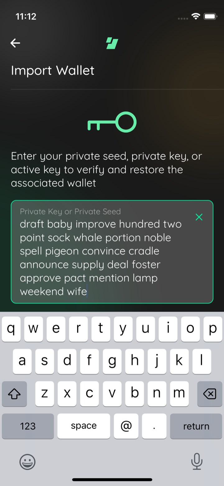 mini btc seed typed