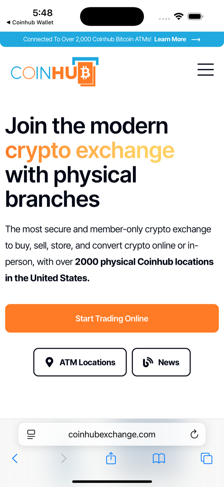 exchange opens browser