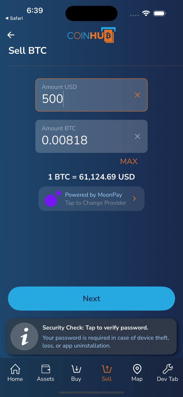 moonpay ach sell quote