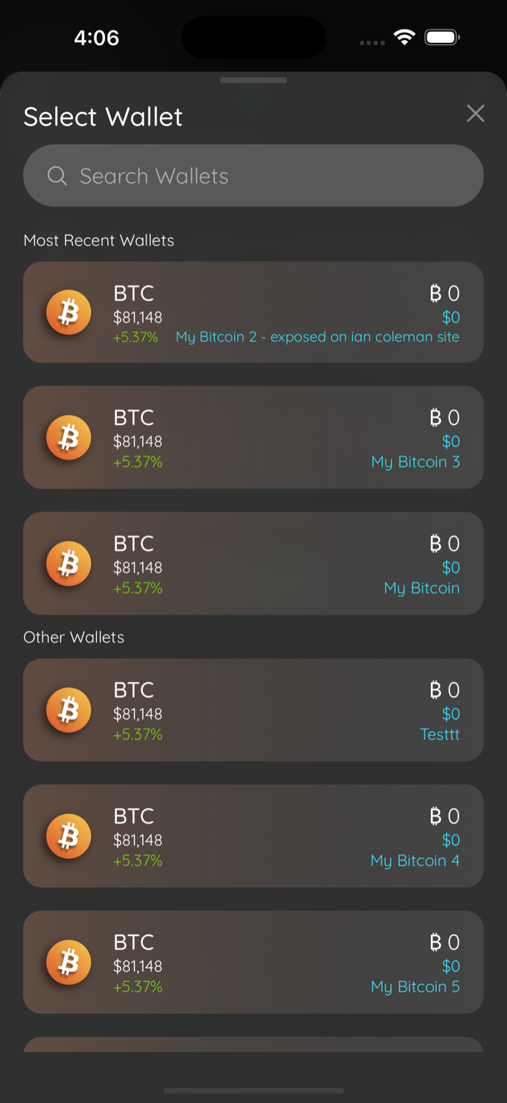 wallet picker