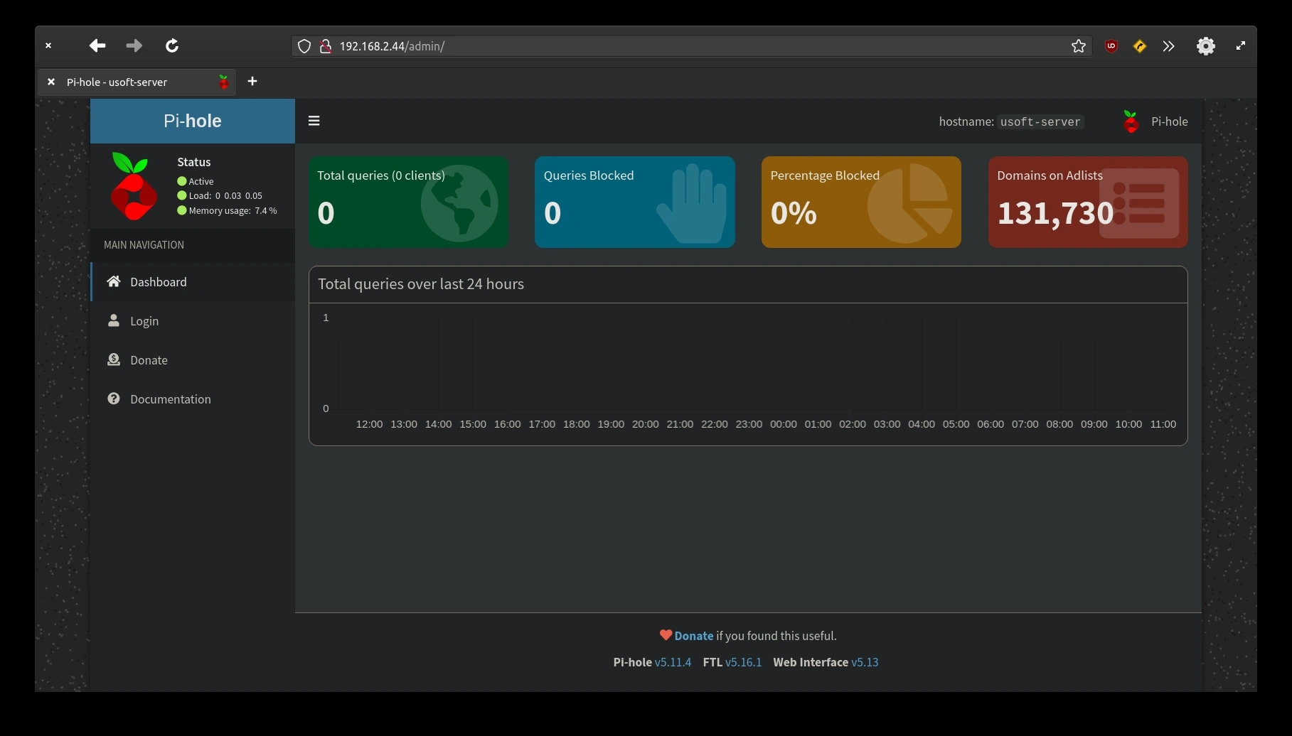 DNS server installation and configuration (Part 5) - Pi-Hole configuration (EN)