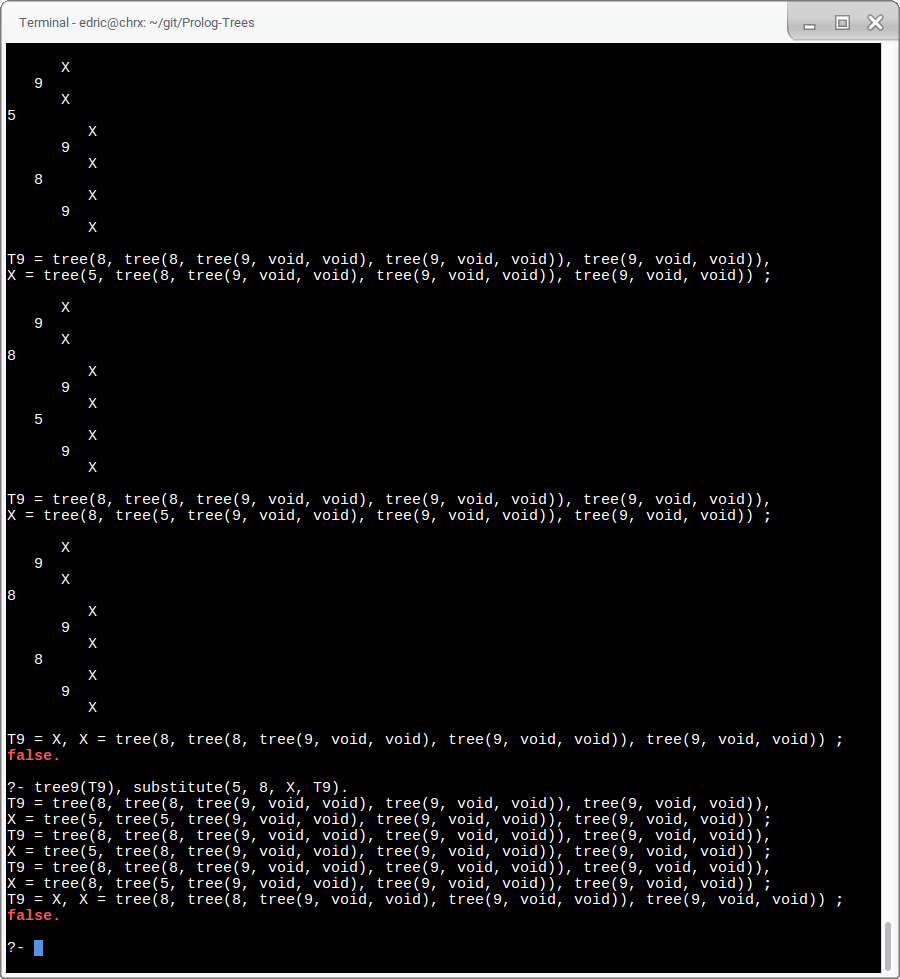 The command was first run with prettyprint. There are 4 answers, and you can see the last 3 from the first run.