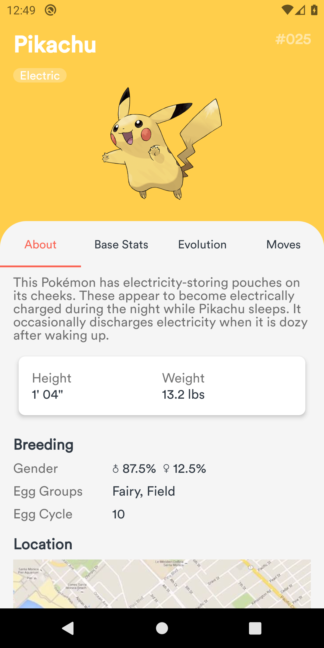 Pokemon Info - About