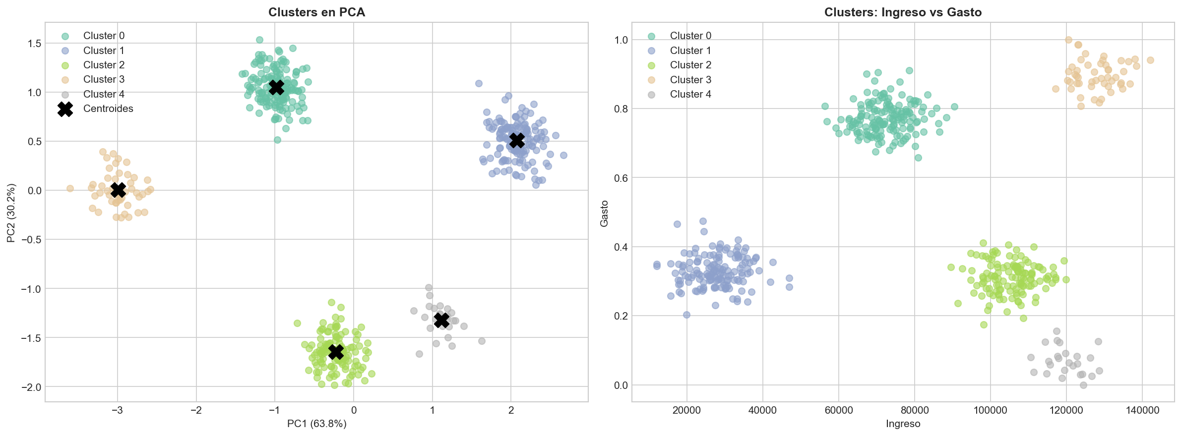 Customer segmentation cluster visualization