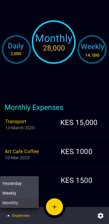 Filter Expenses