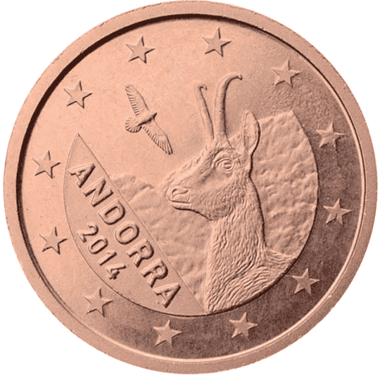 Andorra 1 cent coin obverse