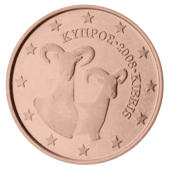 Cyprus 1 cent coin obverse