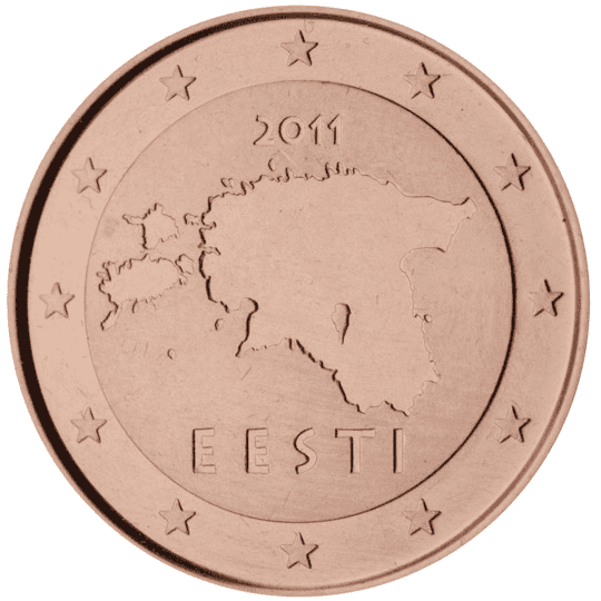 Estonia 1 cent coin obverse