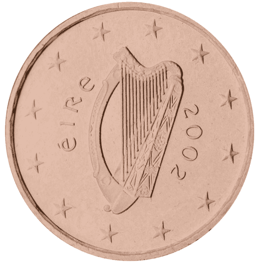 Ireland 1 cent coin obverse