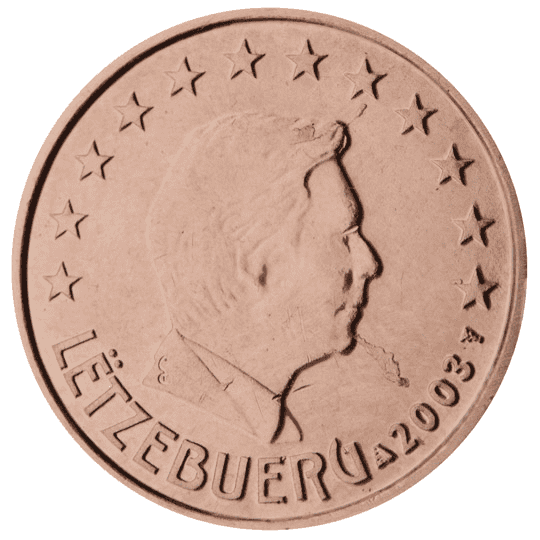 Luxembourg 1 cent coin obverse