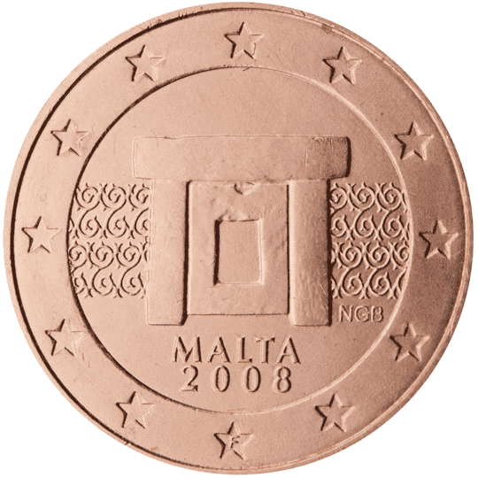 Malta 1 cent coin obverse