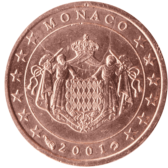 Monaco 1 cent coin obverse 1