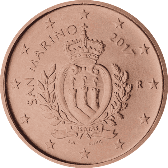 San Marino 1 cent coin obverse 2