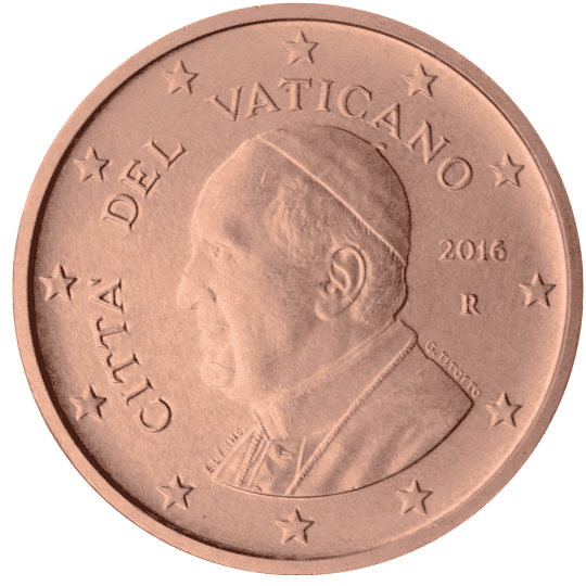 Vatican City 1 cent coin obverse 4