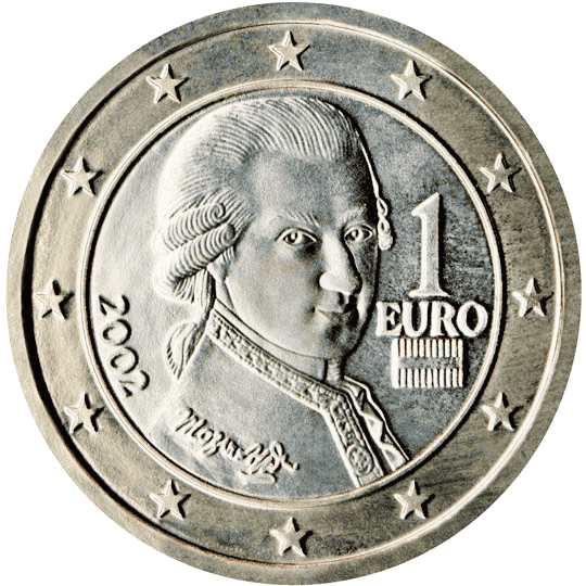 Austria 1 euro coin obverse