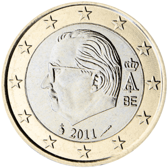 Belgium 1 euro coin obverse 2