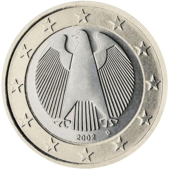 Germany 1 euro coin obverse