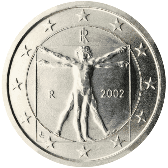 Italy 1 euro coin obverse