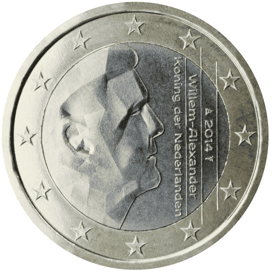 Netherlands 1 euro coin obverse 2