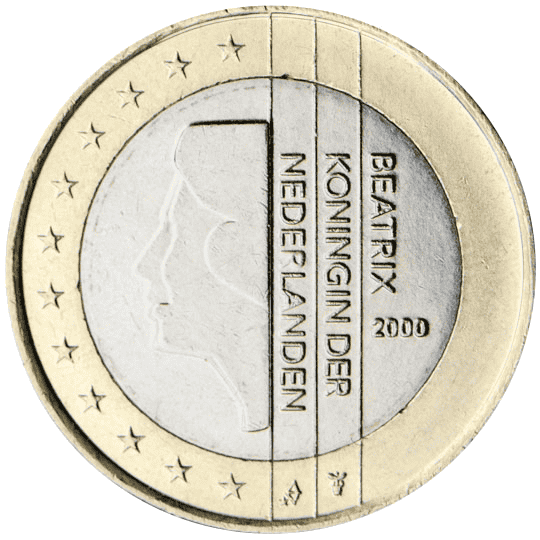 Netherlands 1 euro coin obverse 1