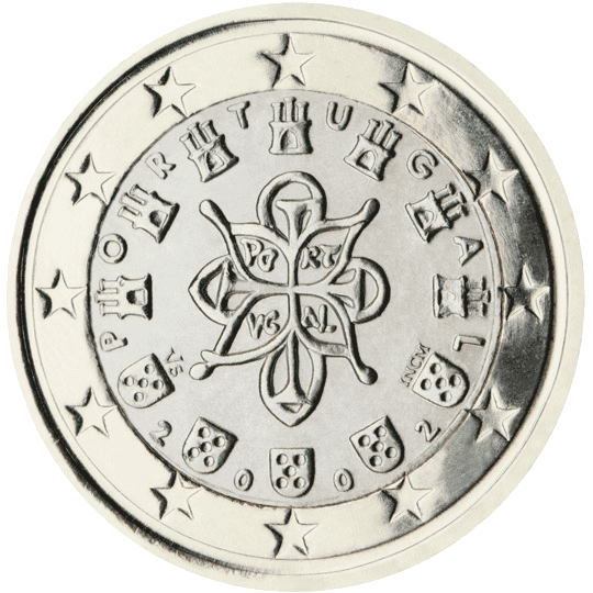 Portugal 1 euro coin obverse