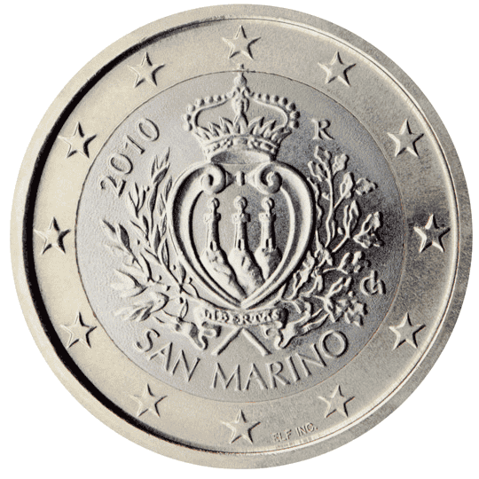 San Marino 1 euro coin obverse 1