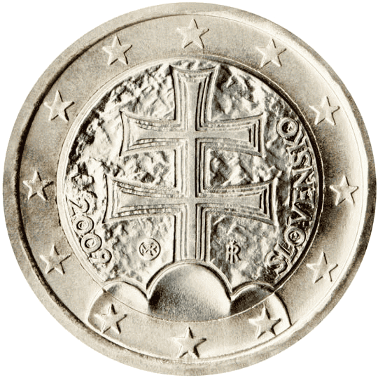 Slovakia 1 euro coin obverse